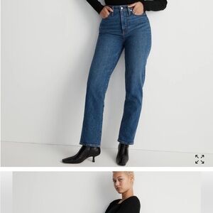 Madewell Curvy Perfect Vintage Straight Jean.